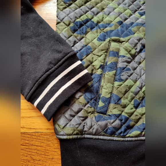 Boys Wonder Nation camo and black jacket size XXL 18 - Picture 2 of 5